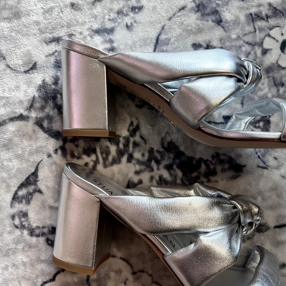 Stuart Weitzman Playa 75 Knot Block Sandal Sz 40/… - image 7